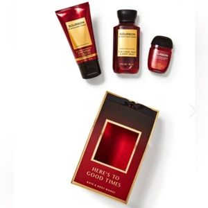 🙎🏻‍♂️BOURBON MINI🎁 GIFT SET HYDRATION CREAM, SANITIZER, HAIR, FACE, BODY WASH